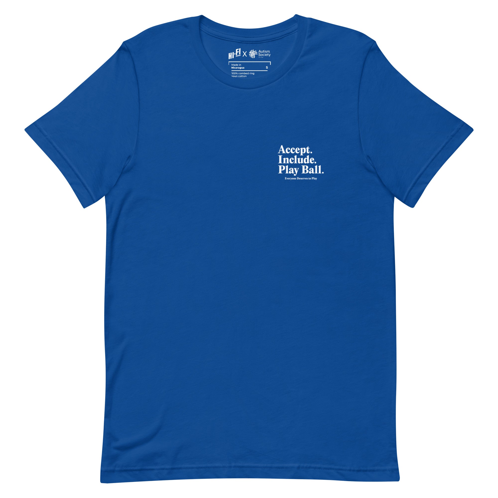 Real Friends Stadium Tee in True Royal | Autism Society San Diego
