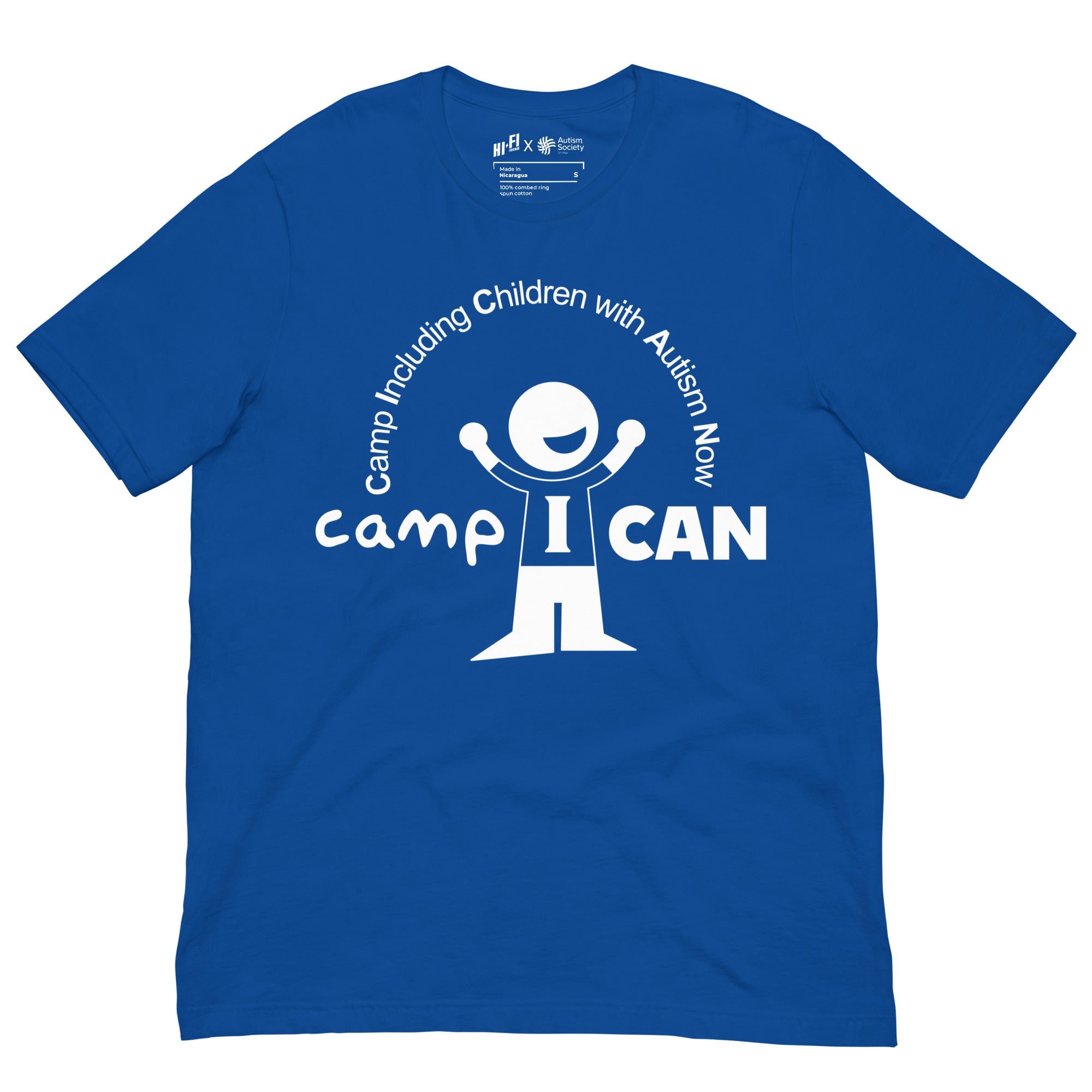 Camp I Can Tee in True Royal | Autism Society San Diego