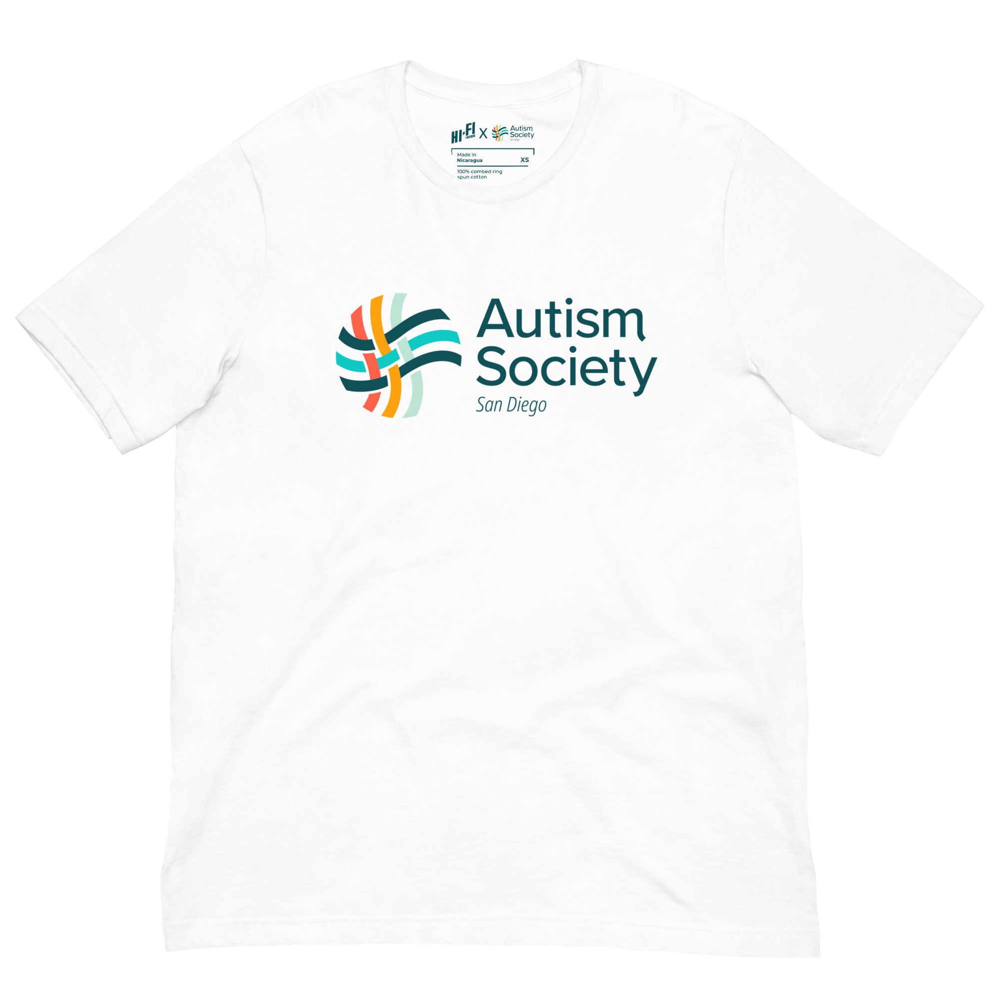 ASSD Essential Logo Tee in White | Autism Society San Diego