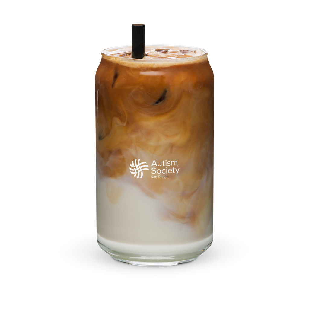 ASSD Essential Logo Can-Shaped Glass | Autism Society San Diego