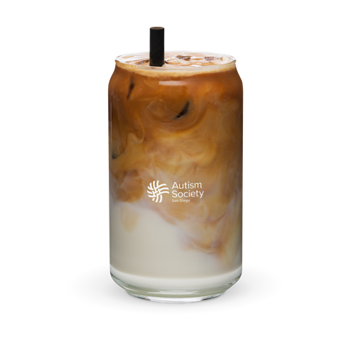 ASSD Essential Logo Can-Shaped Glass | Autism Society San Diego