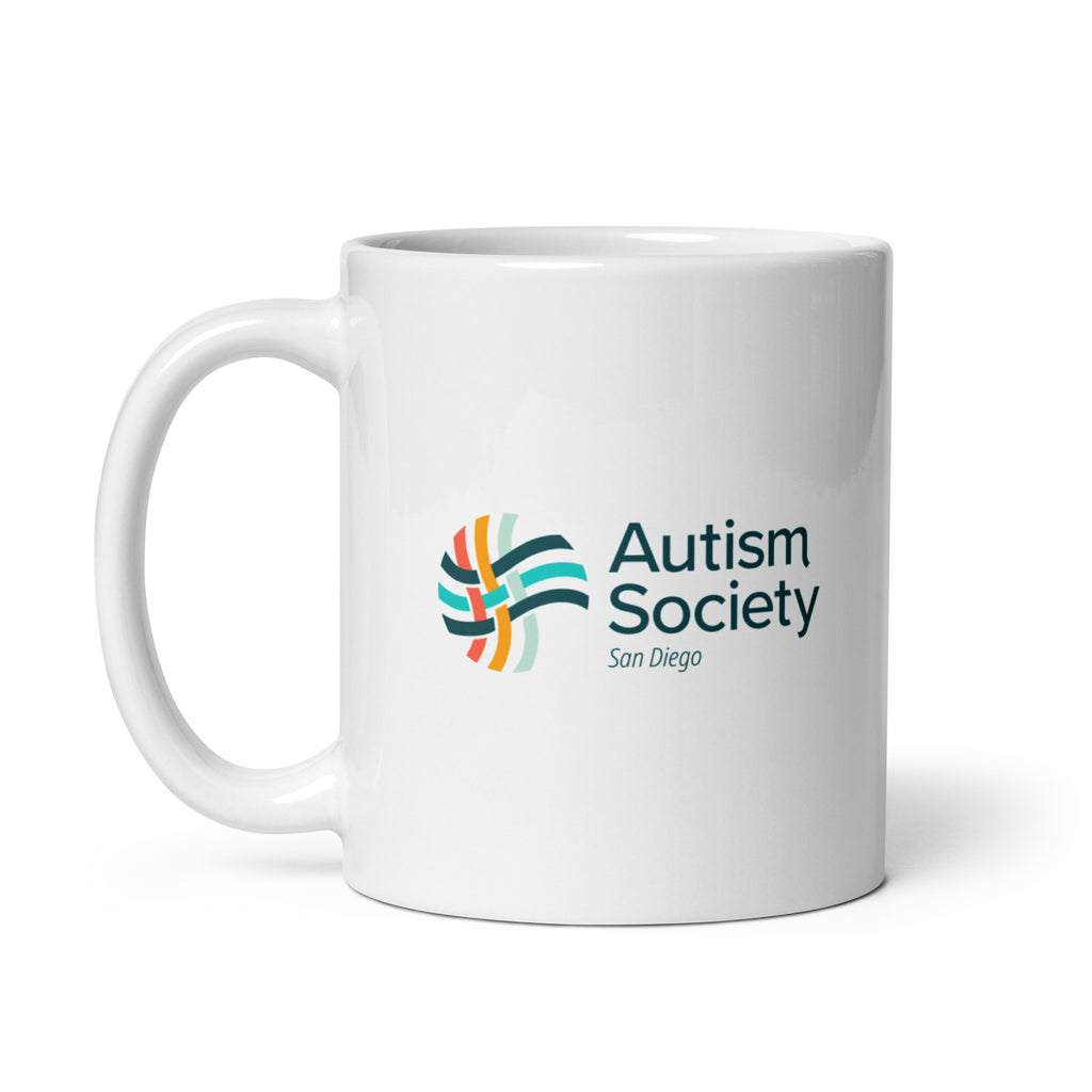 ASSD Essential Logo White Mug 11oz | Autism Society San Diego