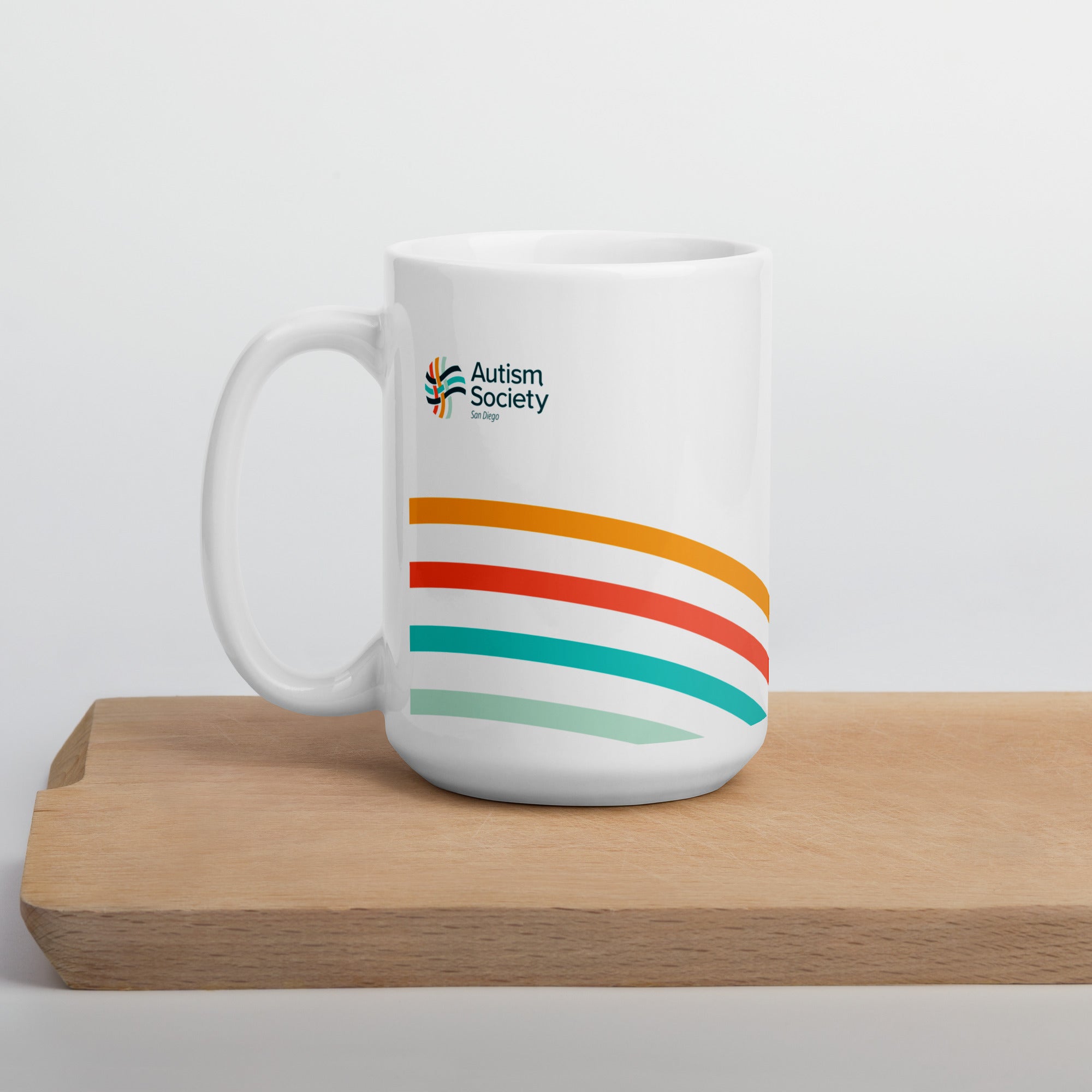 Autism Is Worthy White Mug 15oz | Autism Society San Diego