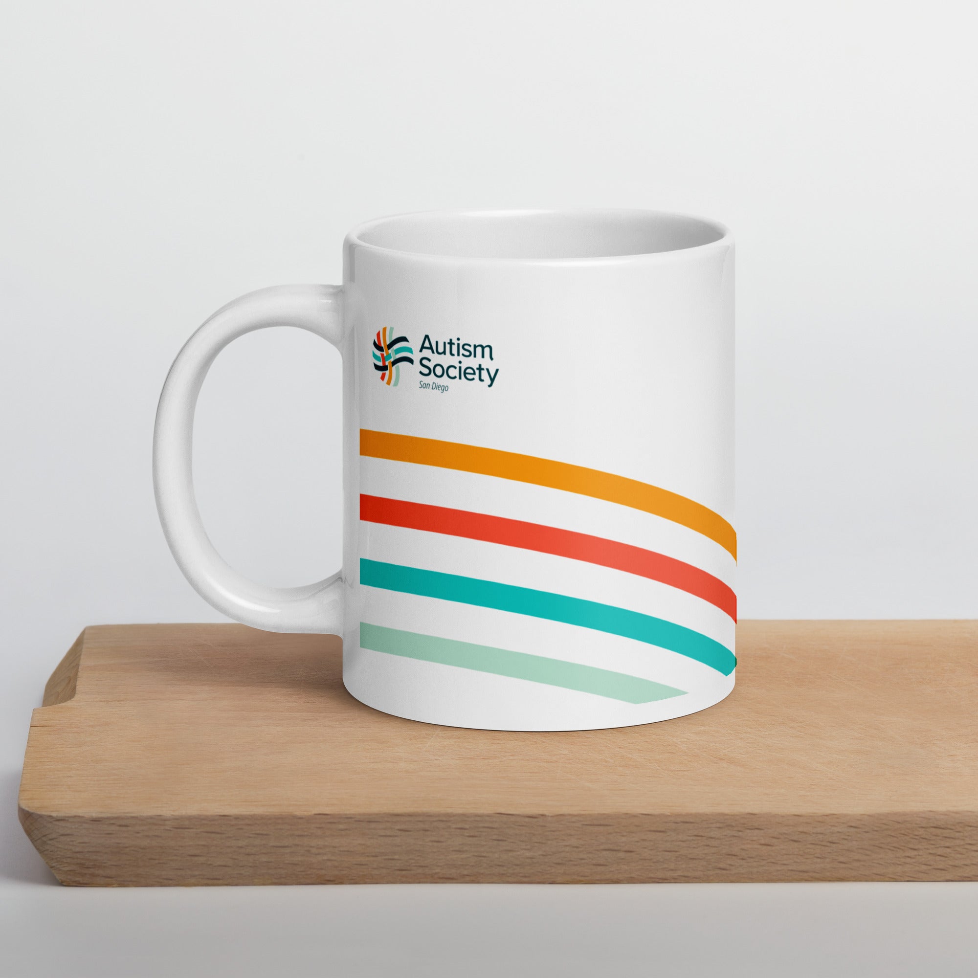 Autism Is Worthy White Mug 20oz | Autism Society San Diego