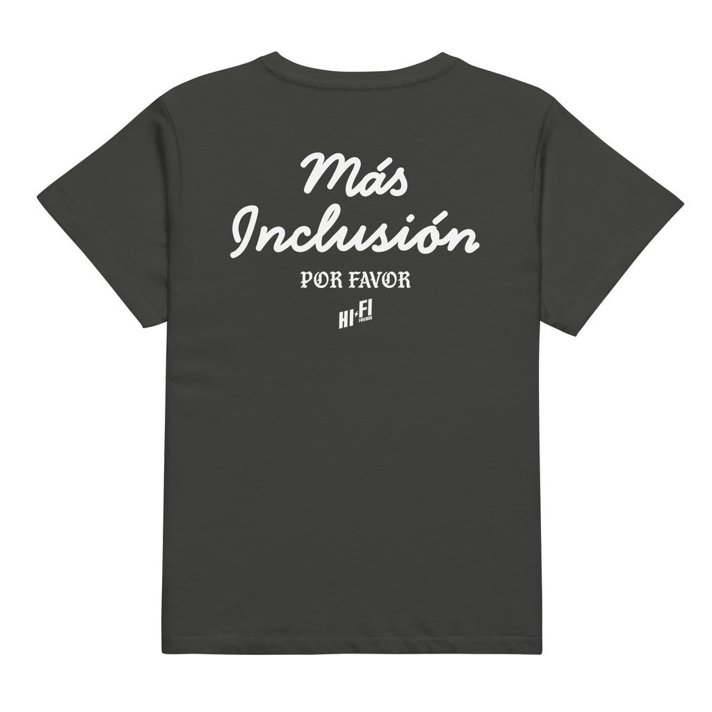 Más Inclusión Women's High-Waisted Tee in Vintage Black | Autism Society San Diego