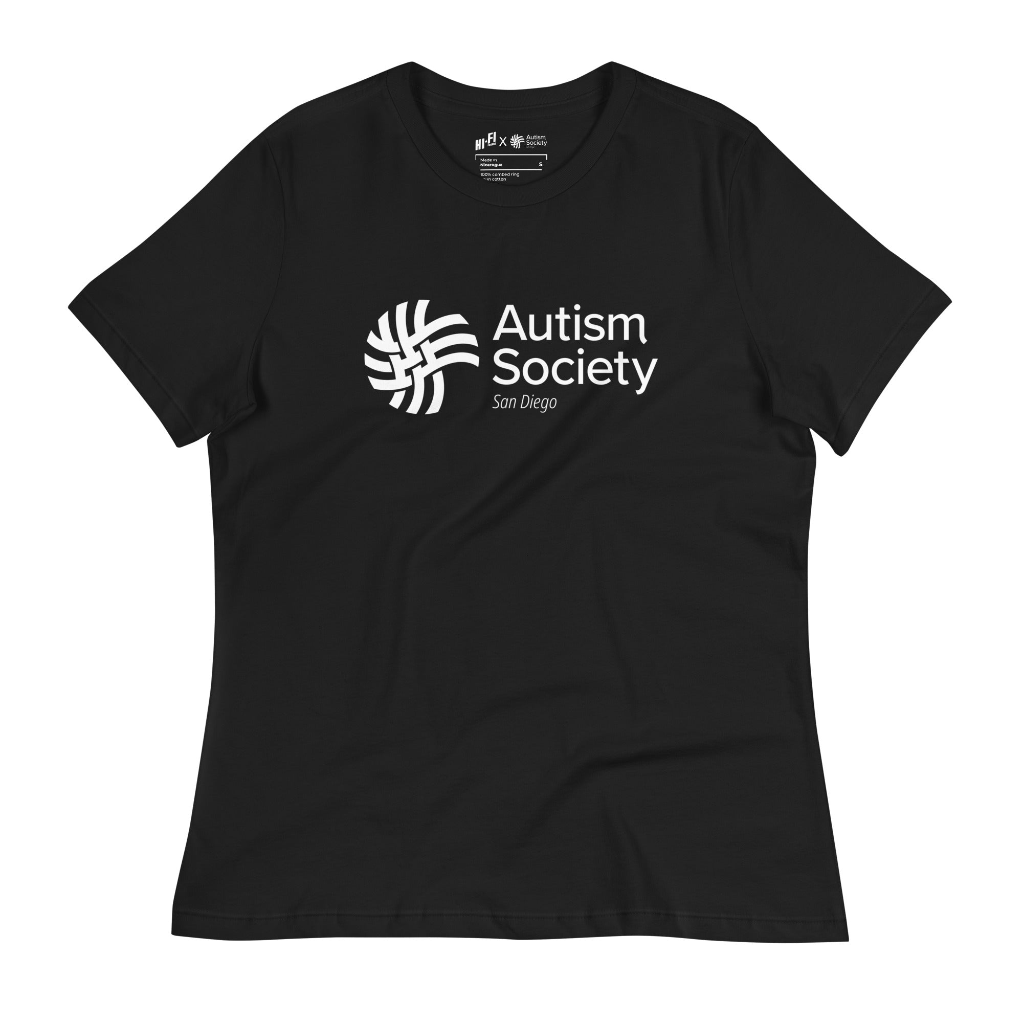 ASSD Essential Logo Women's Tee in Black | Autism Society San Diego