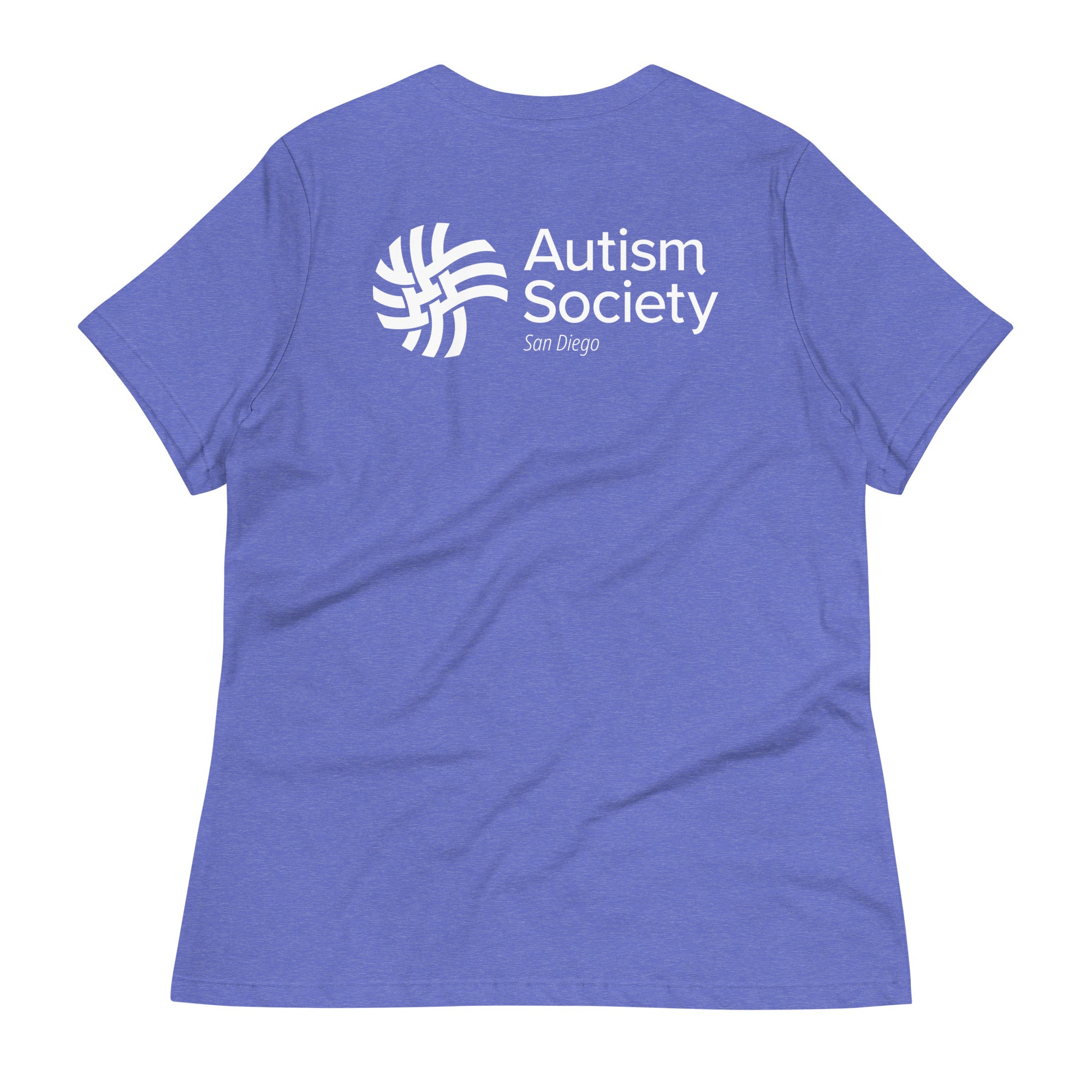 Camp I Can Women's Tee in Heather True Royal | Autism Society San Diego