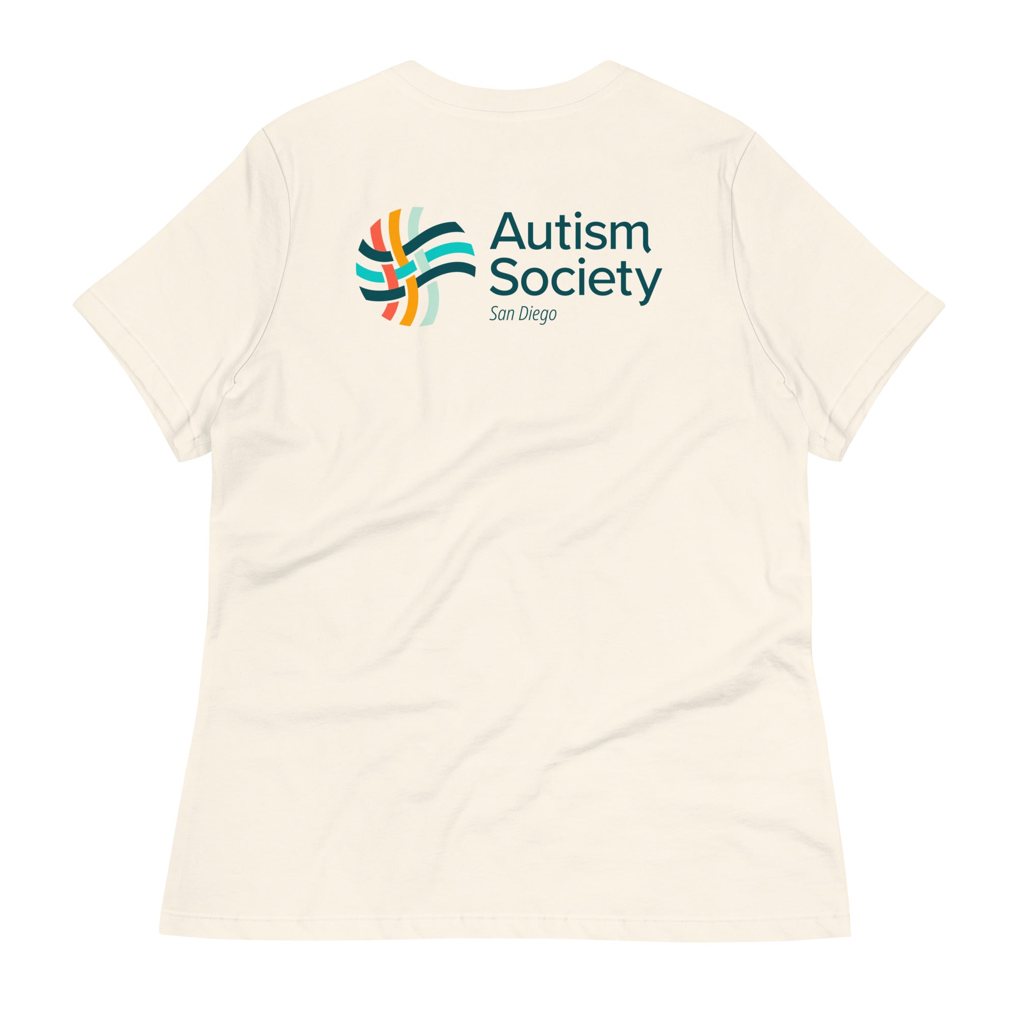 Family Camp Women's Tee in Natural | Autism Society San Diego