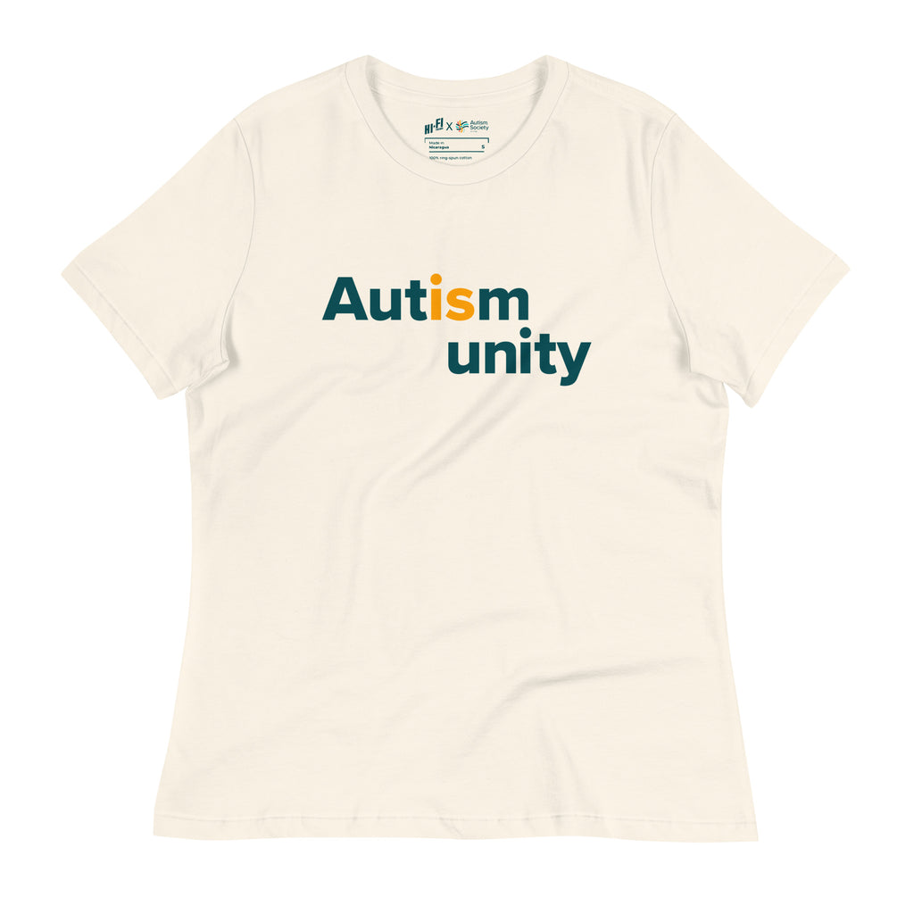 Autism Is Unity Women's Tee in Natural | Autism Society San Diego