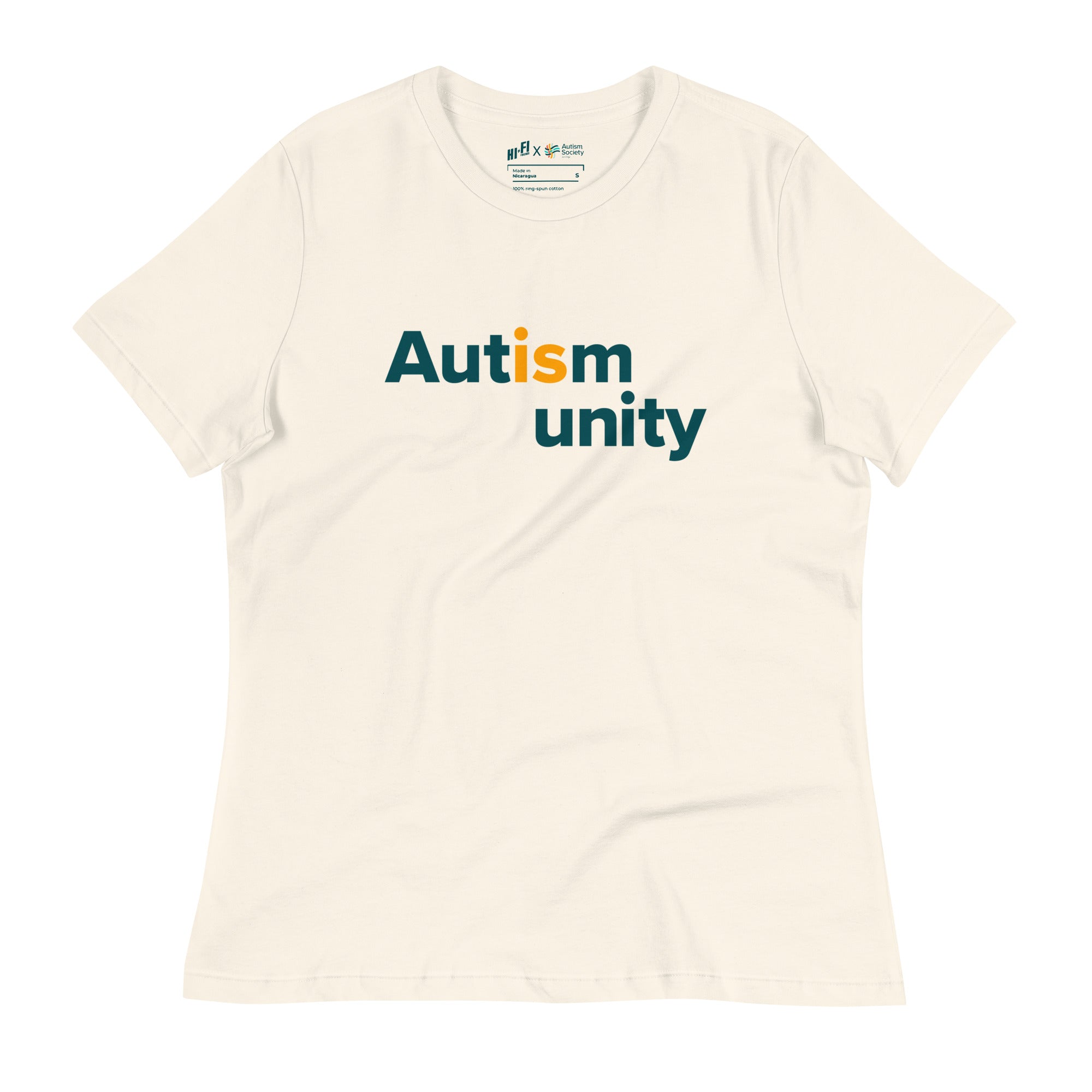 Autism Is Unity Women's Tee in Natural | Autism Society San Diego