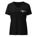 ASSD 60th Logo Women's V-neck Tee in Solid Black Blend | Autism Society San Diego