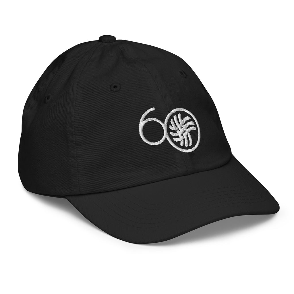 ASSD 60th Logo Youth Baseball Cap in Black | Autism Society San Diego