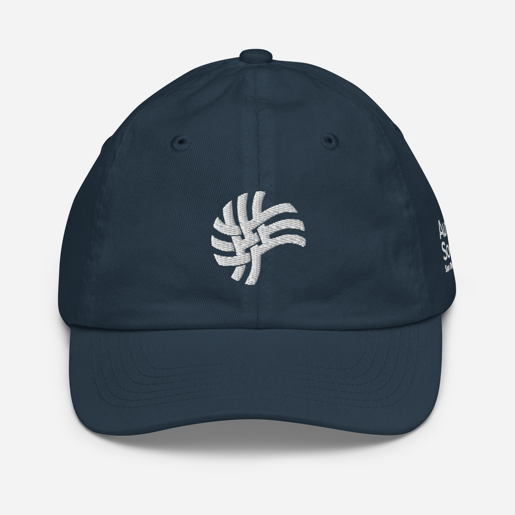 ASSD Essential Logo Youth Baseball Cap in Navy | Autism Society San Diego