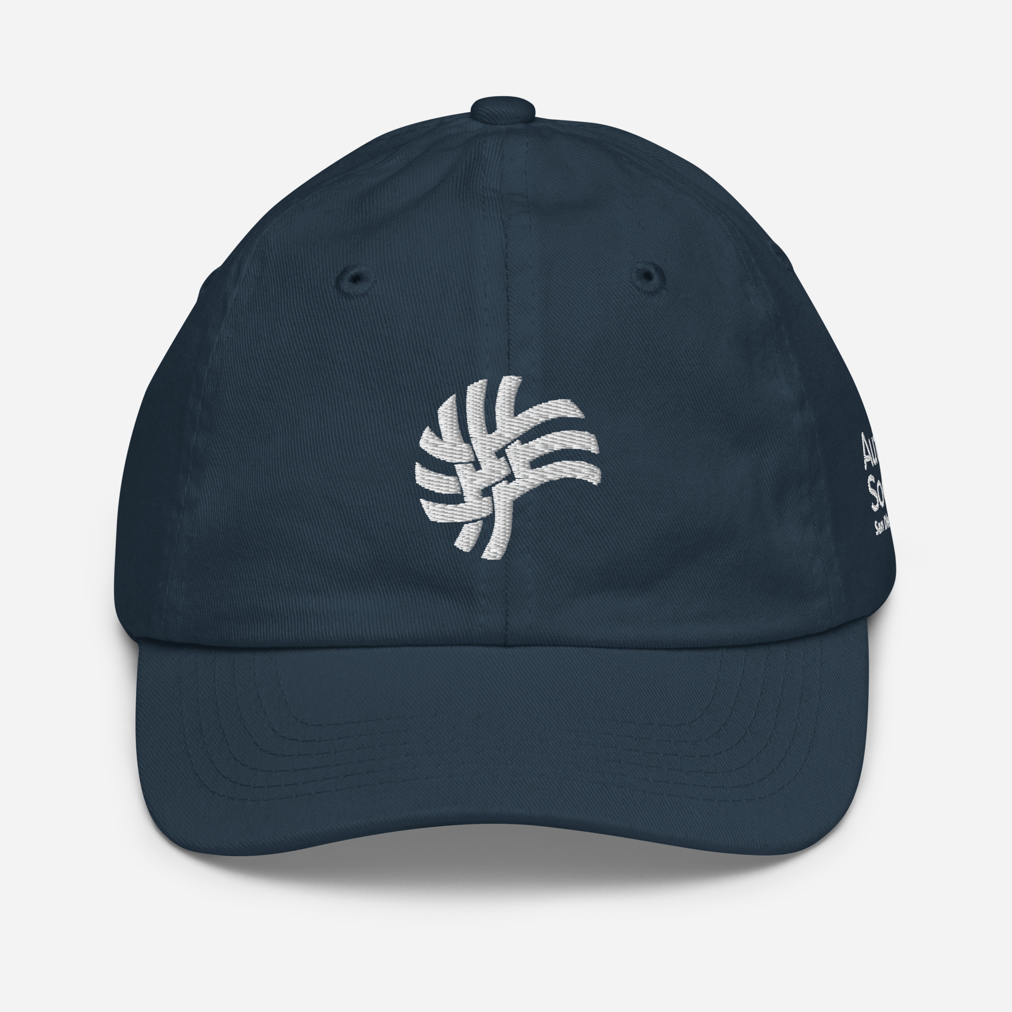 ASSD Essential Logo Youth Baseball Cap in Navy | Autism Society San Diego