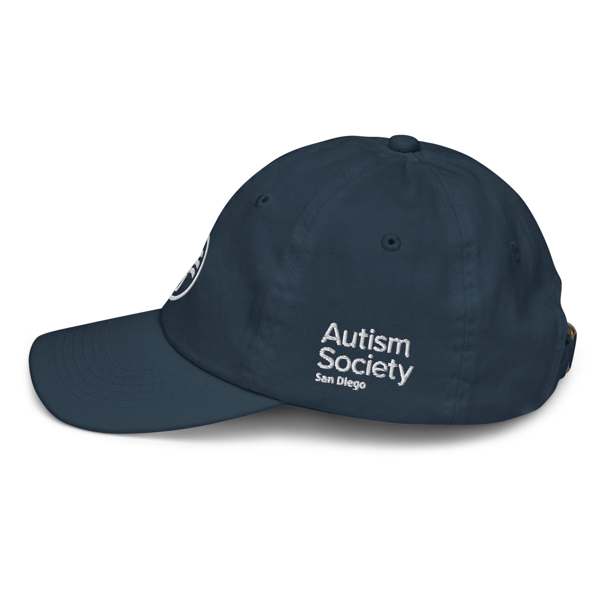 ASSD 60th Logo Youth Baseball Cap in Navy | Autism Society San Diego
