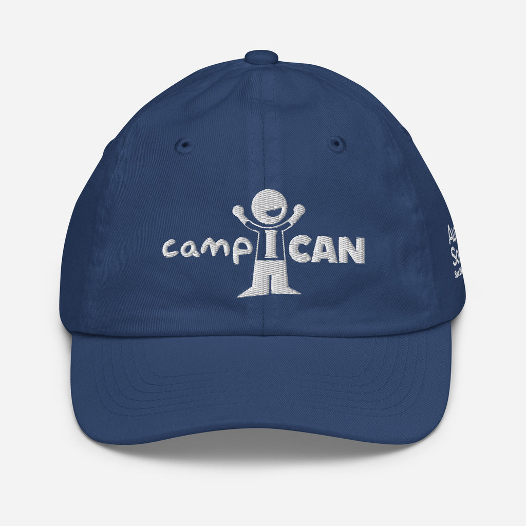 Camp I Can Youth Baseball Cap in Royal | Autism Society San Diego