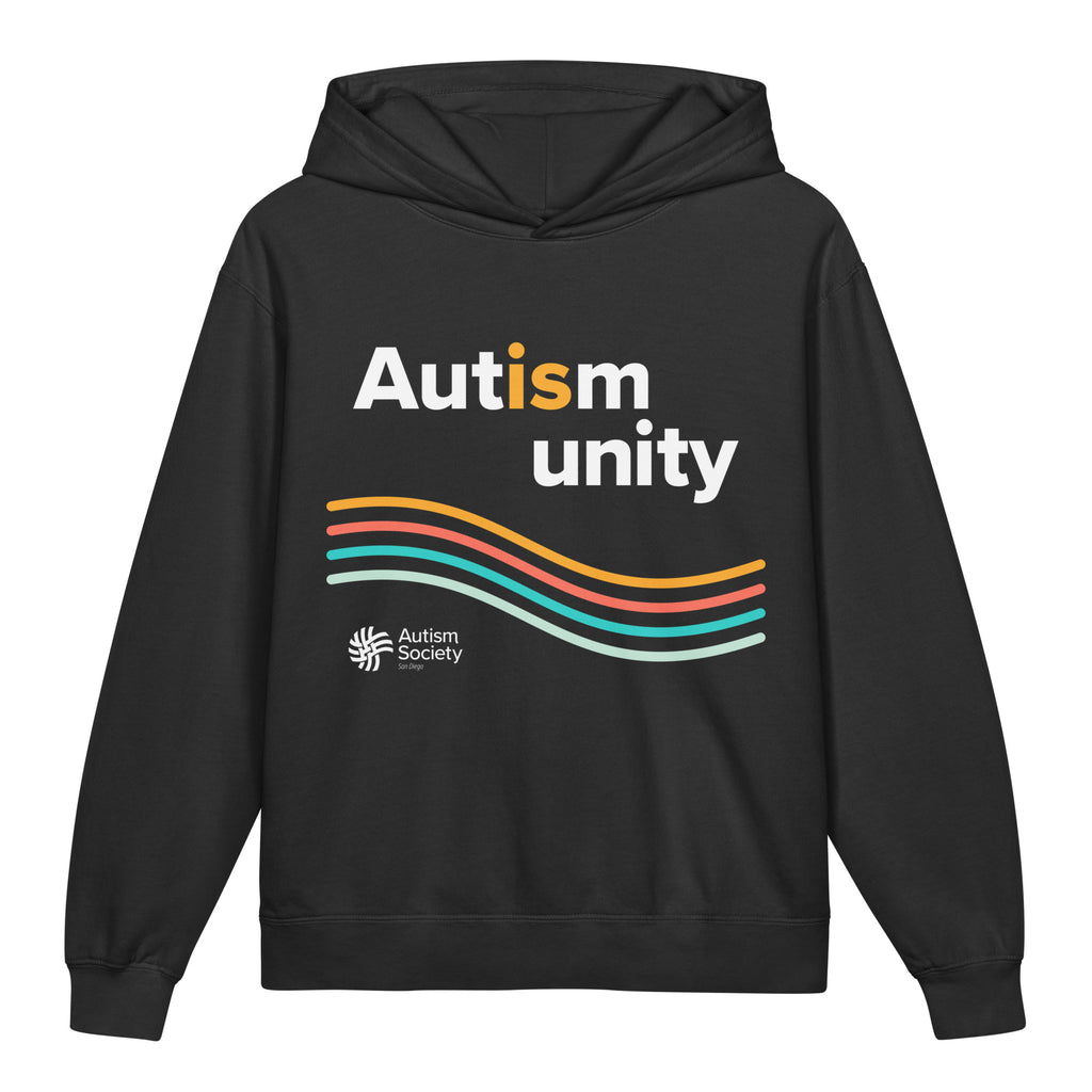 Autism Is Unity Youth Hoodie in Black | Autism Society San Diego