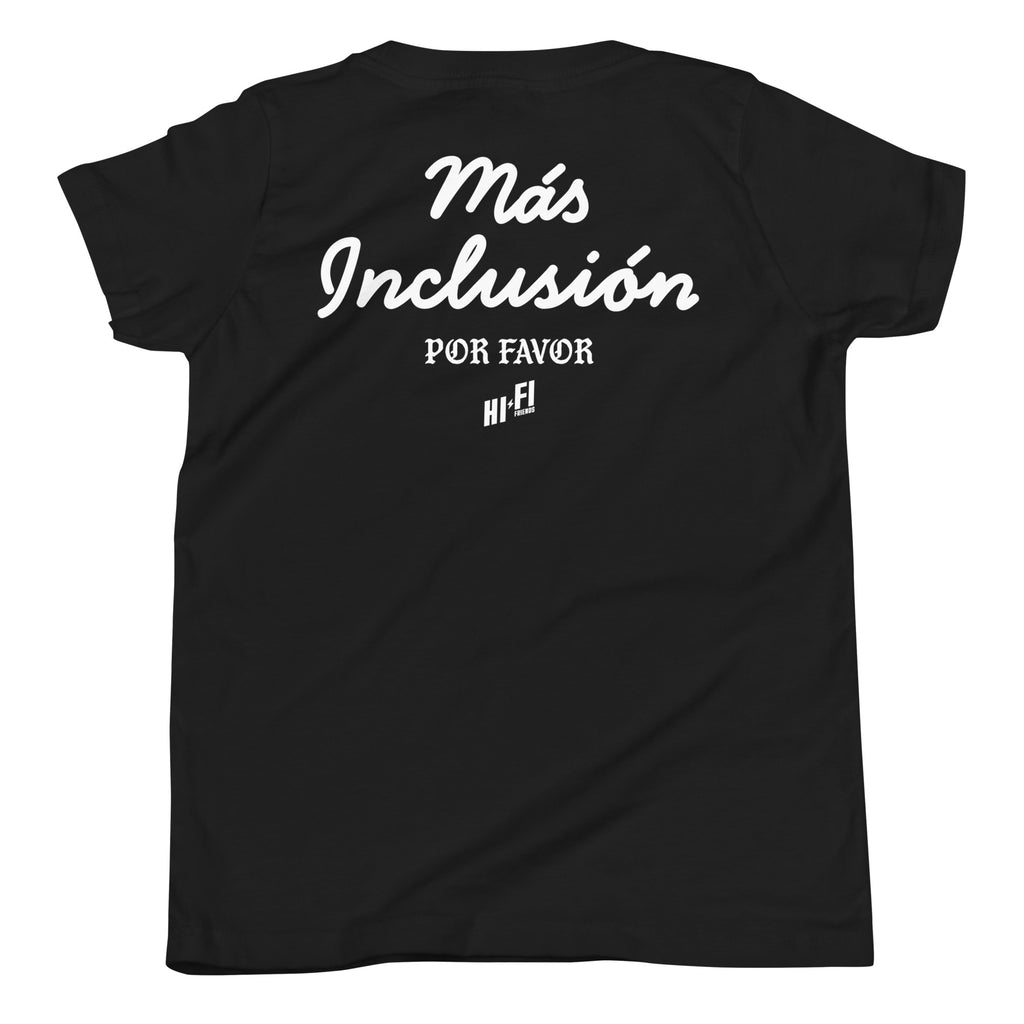 Más Inclusión Youth Tee in Black | Autism Society San Diego
