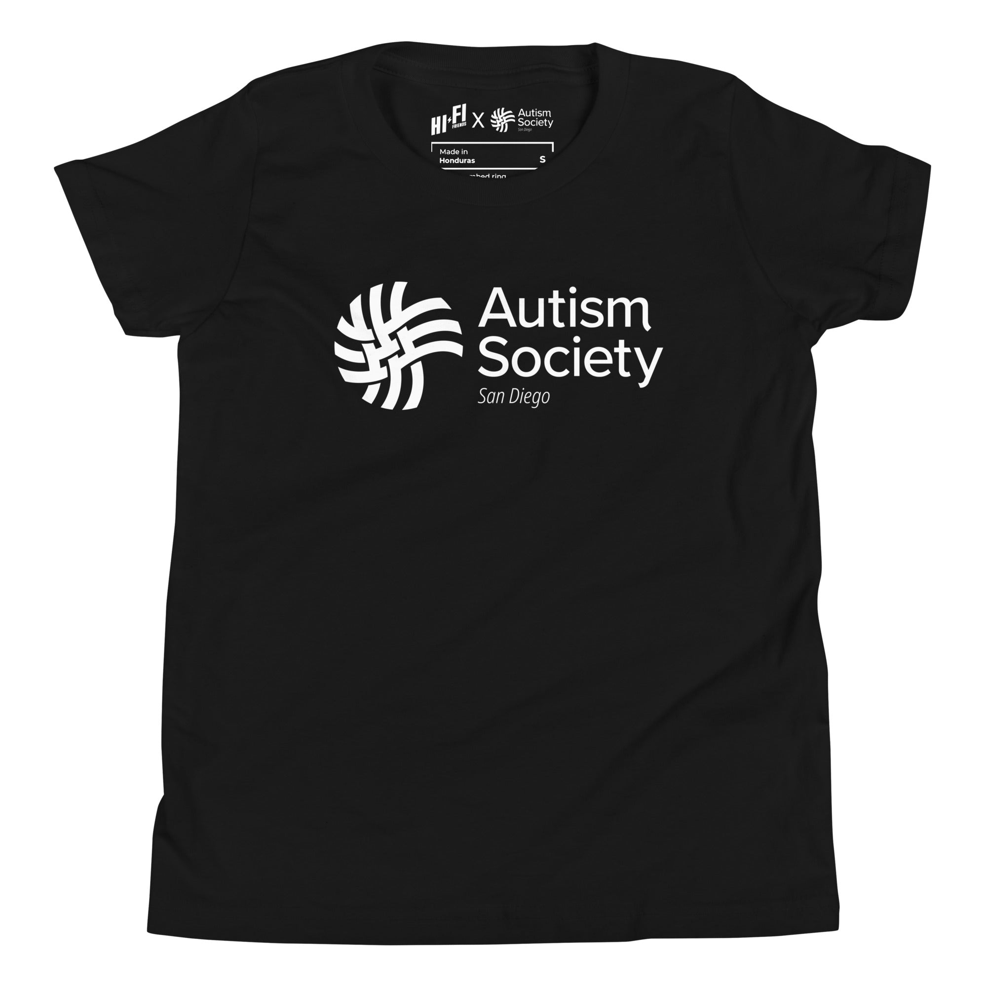 ASSD Essential Logo Youth Tee in Black | Autism Society San Diego