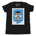 Inclusion On Repeat Youth Tee in Black | Autism Society San Diego