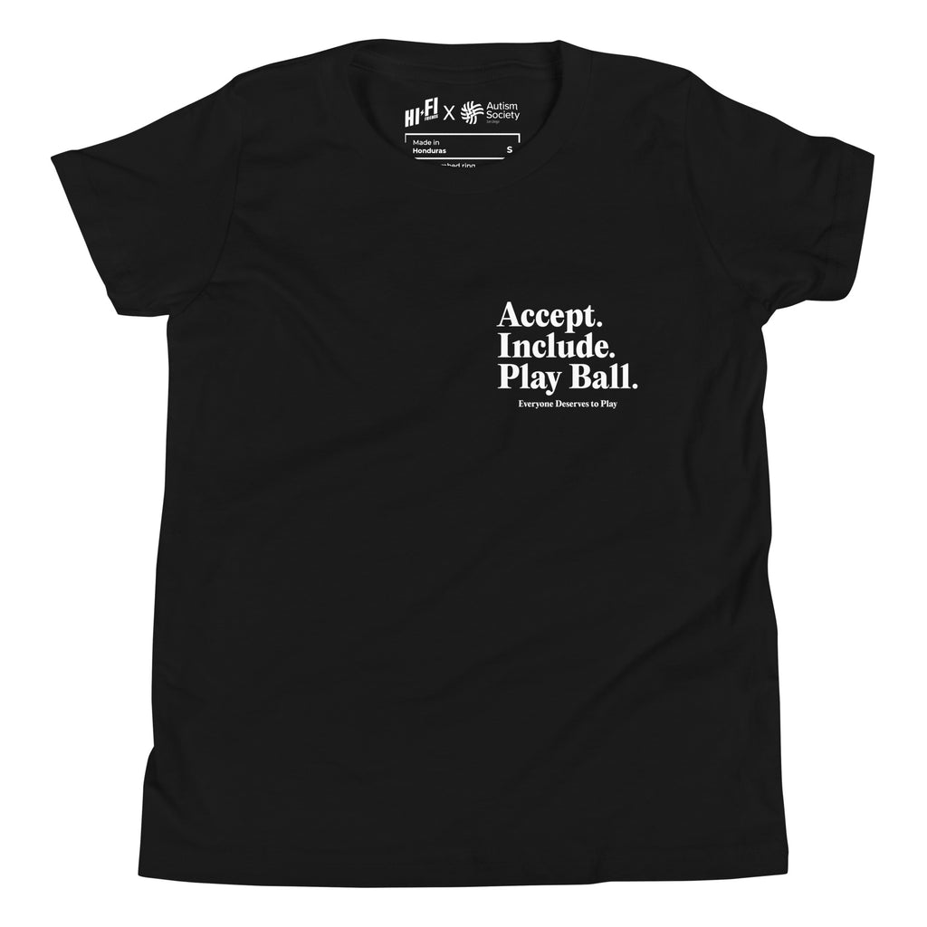 Real Friends Stadium Youth Tee in Black | Autism Society San Diego