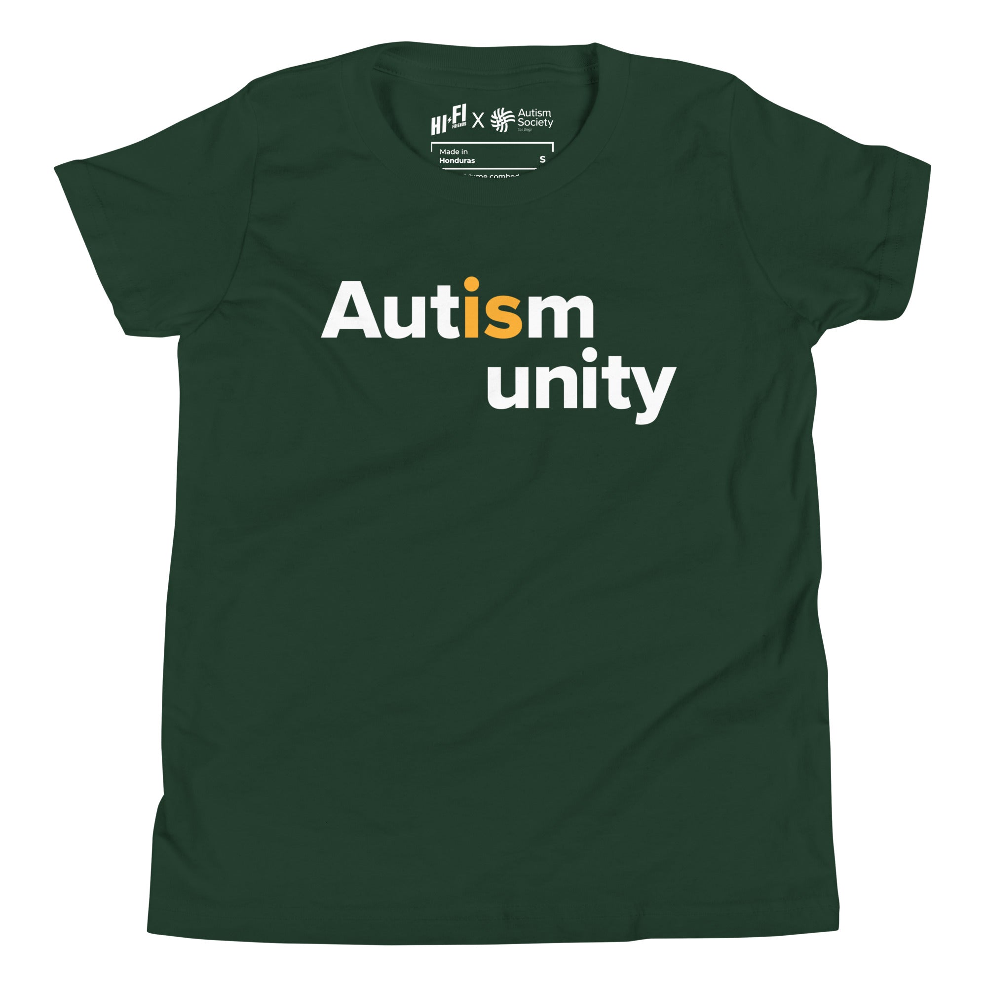 Autism Is Unity Youth Tee in Forest | Autism Society San Diego