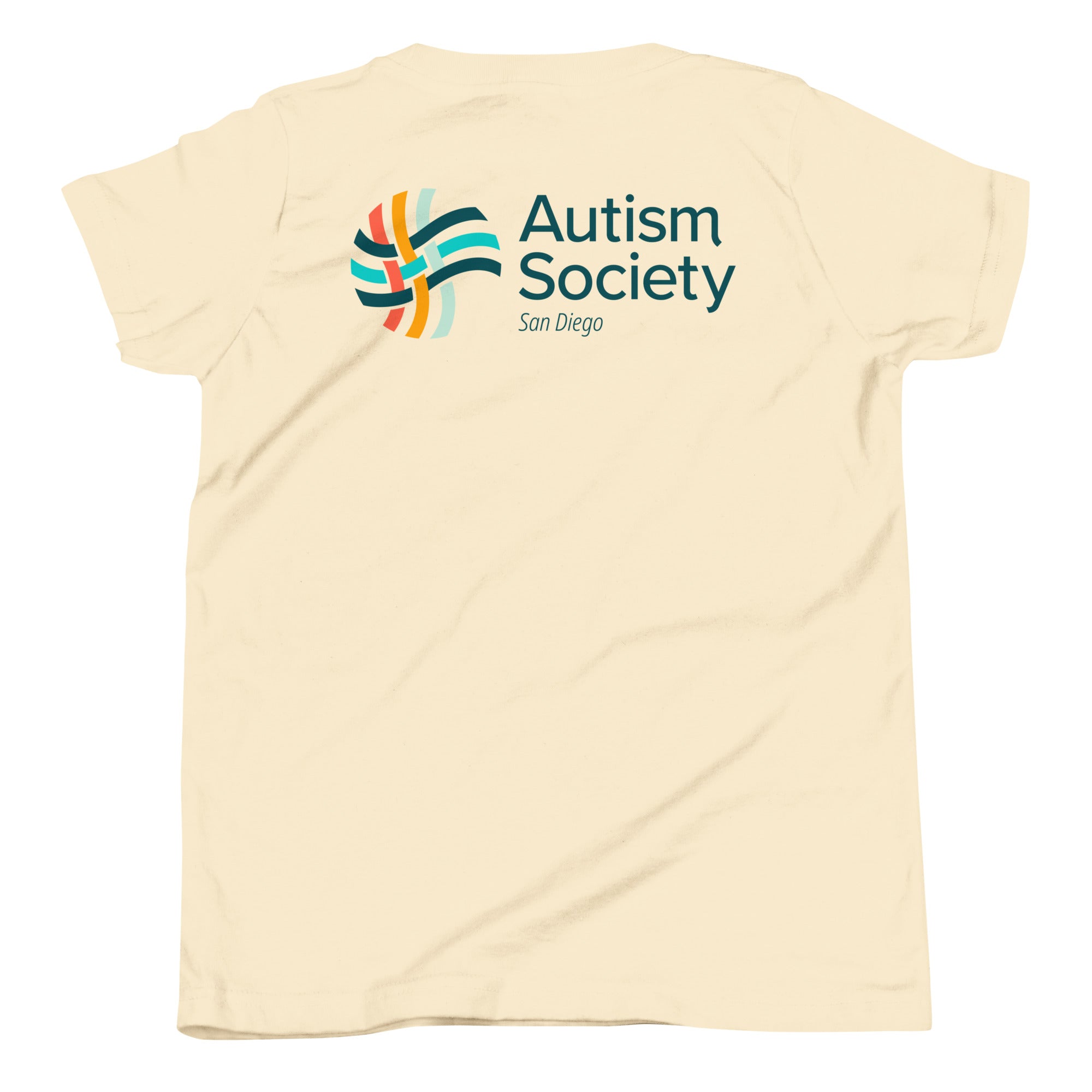 Family Camp Youth Tee in Natural | Autism Society San Diego