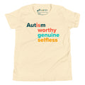 Autism Is Worthy Youth Tee in Natural | Autism Society San Diego