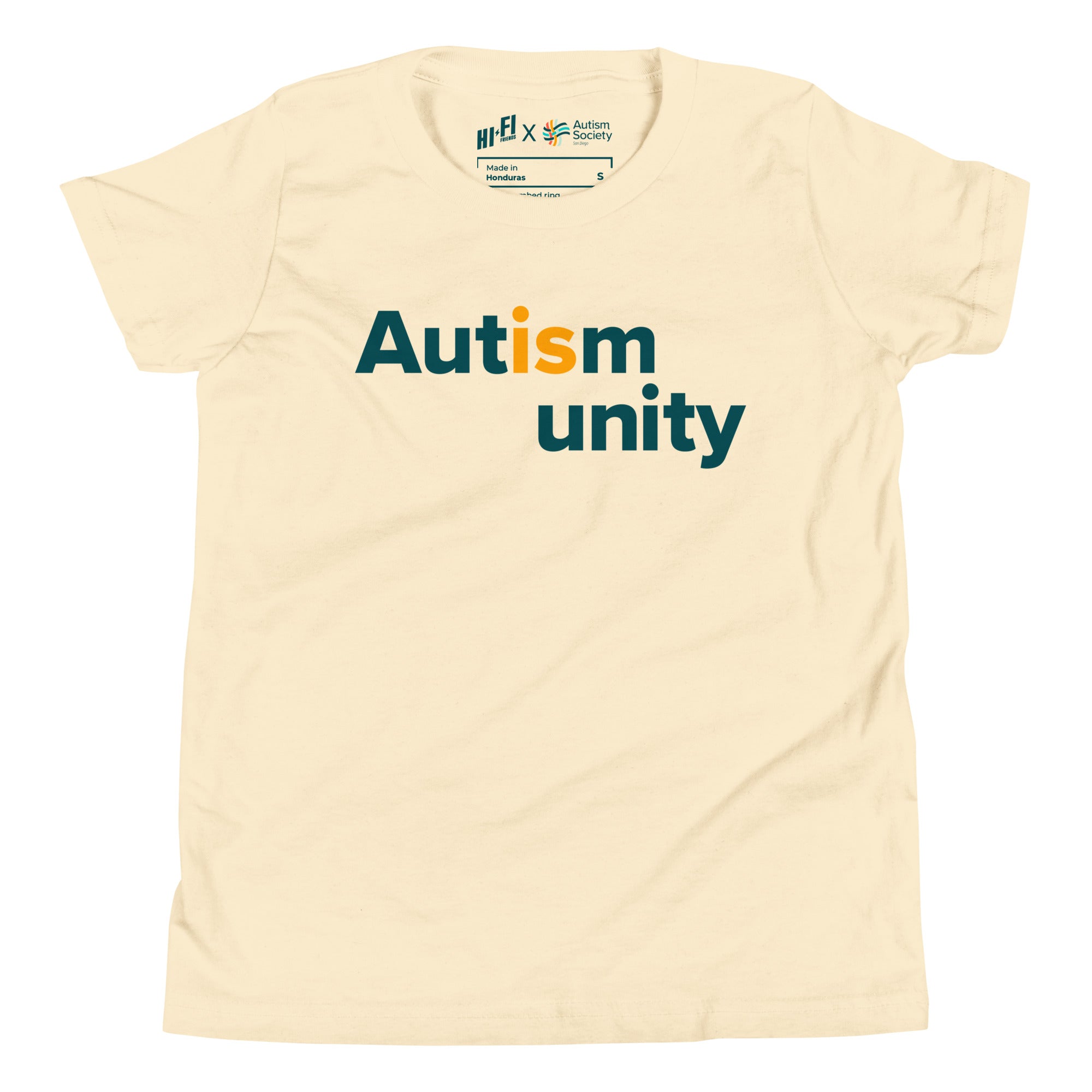 Autism Is Unity Youth Tee in Natural | Autism Society San Diego